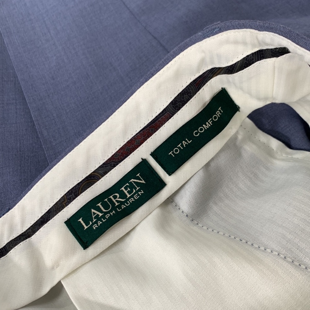 Men's Lauren Ralph Lauren Total Comfort Pants Slate Blue Gray Waist Size 34 - Picture 7 of 9